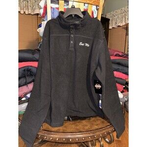 MEN'S GUIDE GEAR THERMAL LONG SLEEVE SHIRT XL EAT ME Henley 1/4 Button Y2K